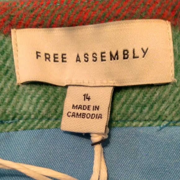 Free Assembly Women's Faux Wrap Front Mini Skirt - Picture 6 of 9